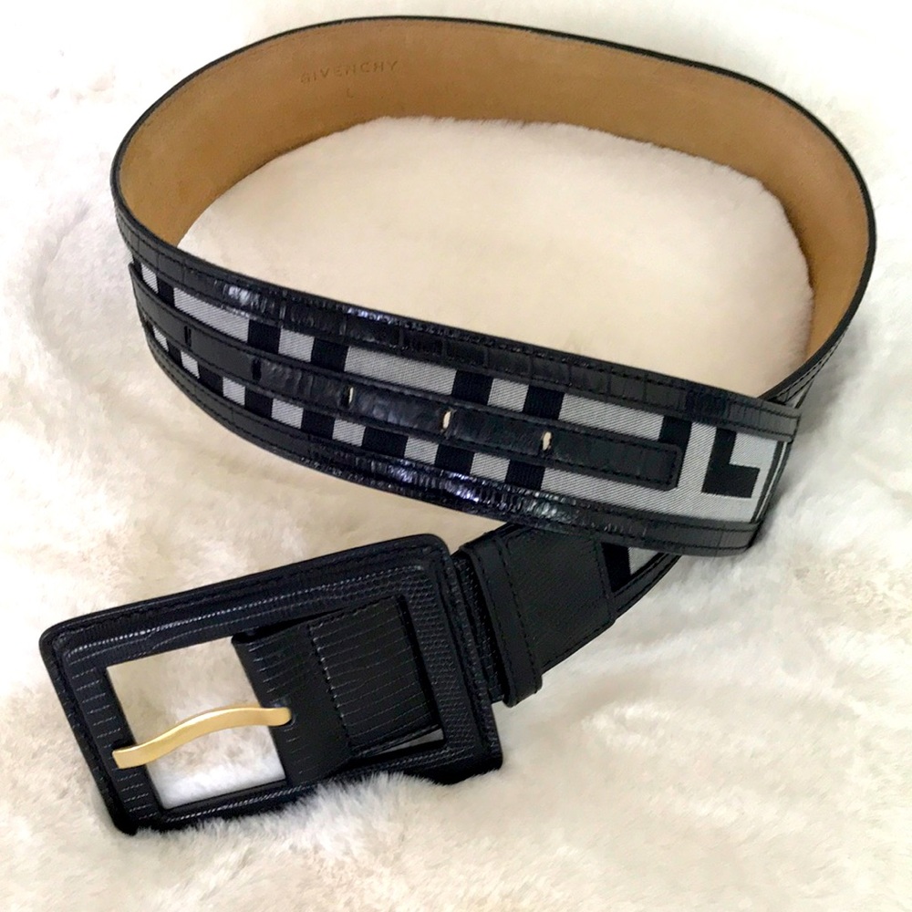 Givenchy waist belt, leather, size L